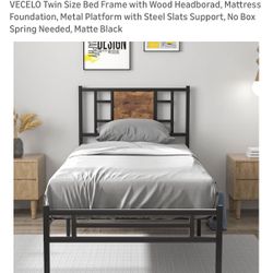 Twin Size Bed Frame Like New!