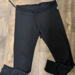 Free People Cropped Joggers,  Black.  Size Xs.  Loose Waistband 