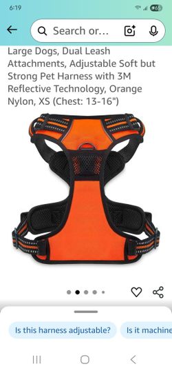 Dog Harness for Large Dogs, Padded, Reflective, Adjustable, No Pull