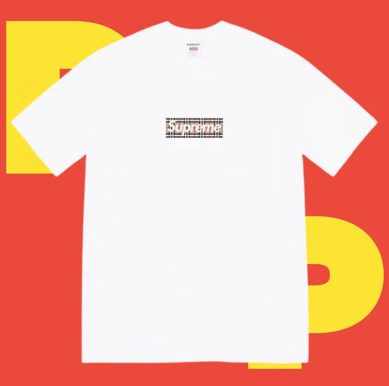 Supreme Burberry Box Logo Tee (Small)