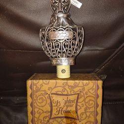 New In Box BRIGHTON SILVER PLATED NIGHT LIGHT EDU DE PARFUME  G40310