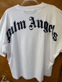 Palm Angels White Logo T-Shirt