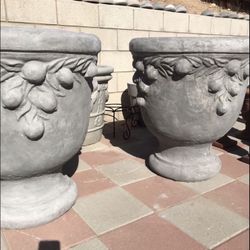 New Flower Pots Made Out Of Cement Perfect Gift For Any Occasion 