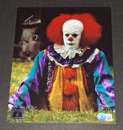 🔥Tim Curry Signed Autographed 8x10 IT Pennywise Beckett COA 🔥