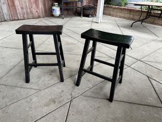 Wooden barstool