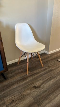 Modern White Accent Chair