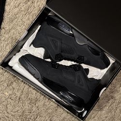 Jordan 4 Retro Black Cat (2025) Size 10.5 Men 