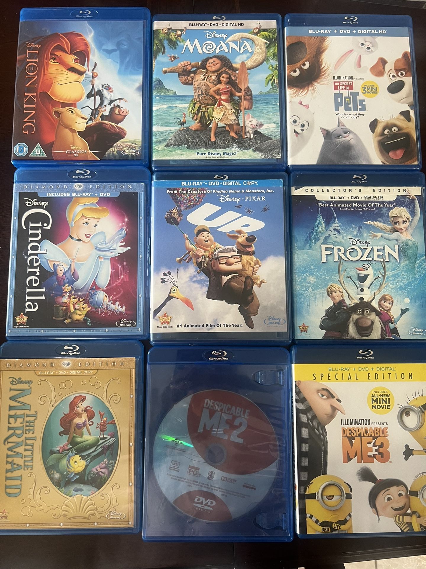 Blue Ray/dvd Movie Lots