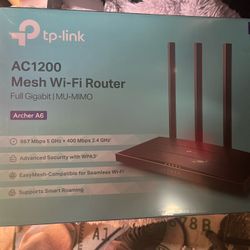 TP-Link AC1200 Gigabit WiFi Router (Archer A6)
