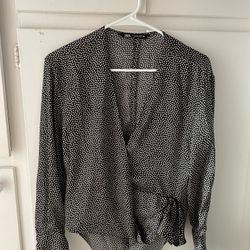Women's polka dot blouse