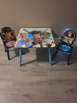 Disney Pixar Toy Story Kids Table and Chairs Set