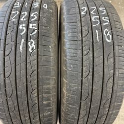 225/55 18 Pair Of Tires Brand Nexen