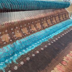 Beautiful Printed Poly Chiffon Fabric 