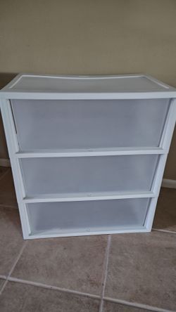 White 3-drawer storage bin