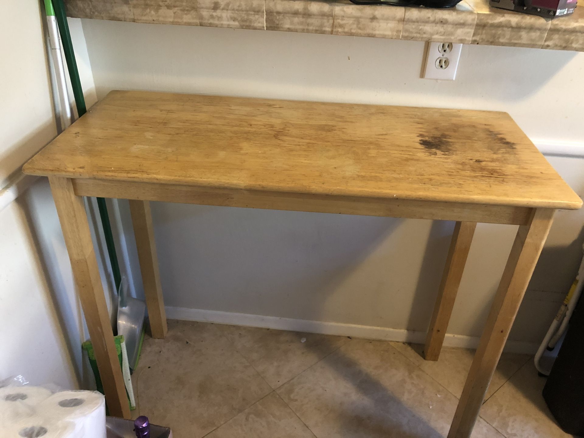 Pub style sturdy kitchen work table
