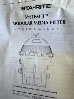 Sta-Rite System 3 Modular Media Filter
