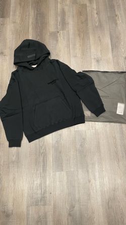 Black essentials hoodie XS