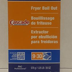 “NEW” Cascade Professional Fryer Boil Out /Deep Fryer Cleaner 1.25lbs/20.oz 
