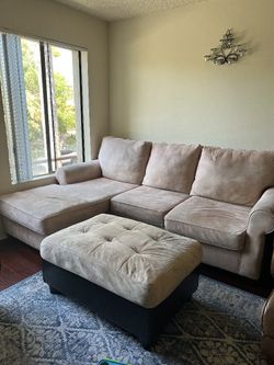 Comfortable Beige Sectional
