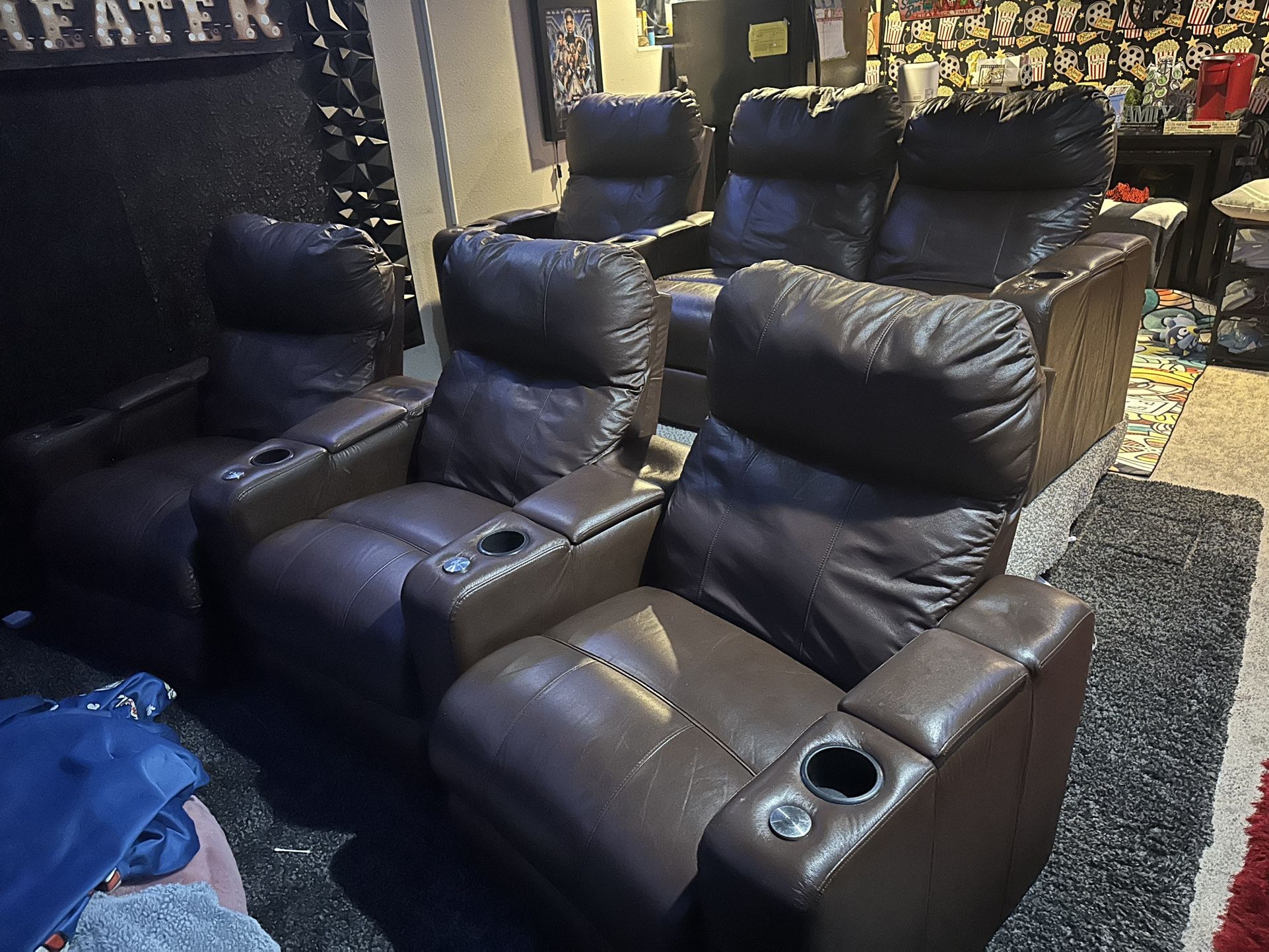 Power Reclining Theater Chairs