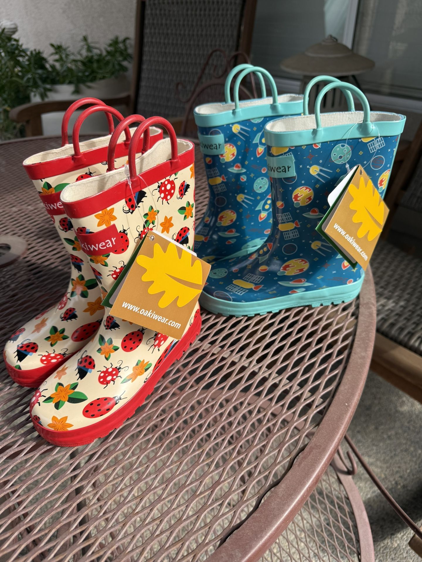 Kid’s Designer Rain boots - NWT Size 12