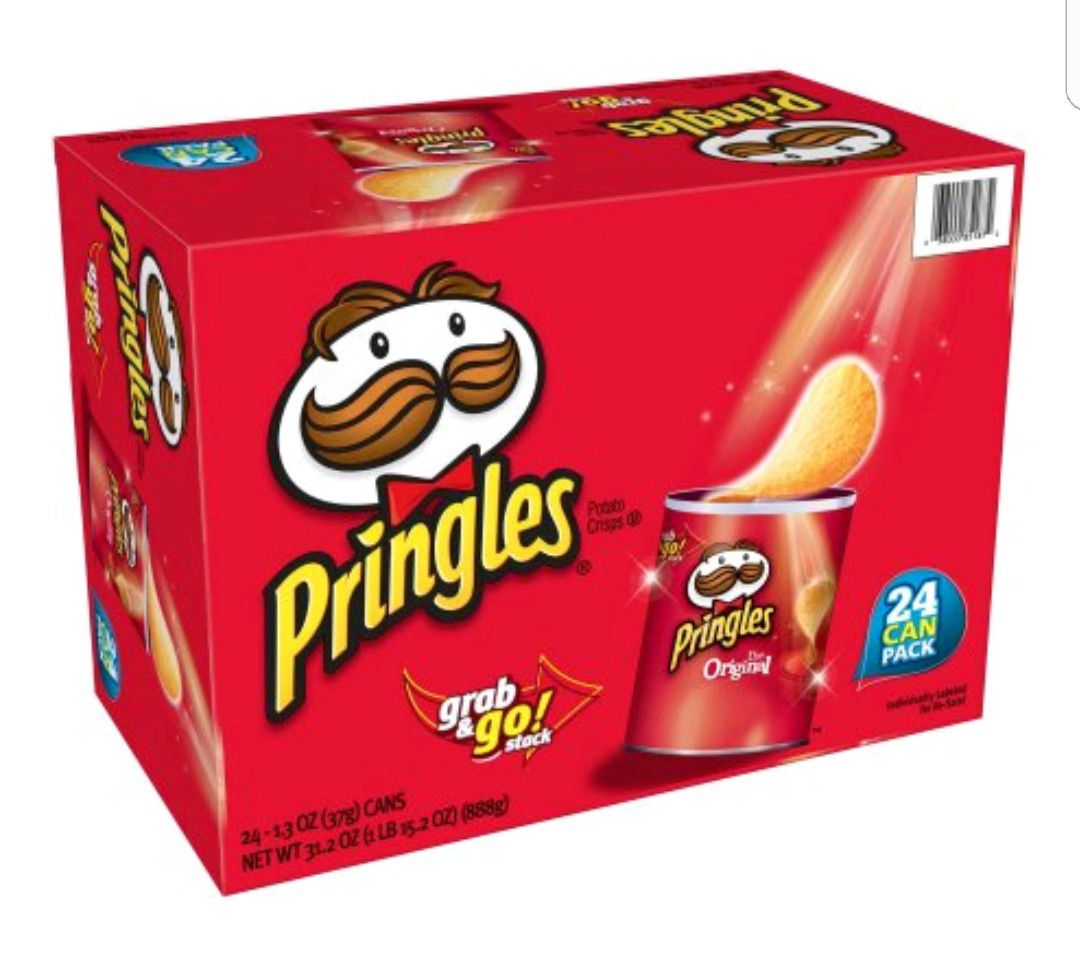 Pringles original grab n' go 1.3 oz, 24pk