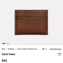 Coach Card Case