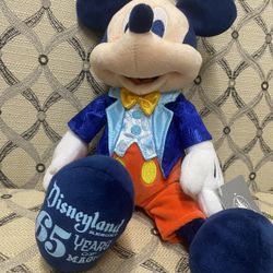 Disney Mickey Mouse Plushy. 65 Year Anniversary Addition 