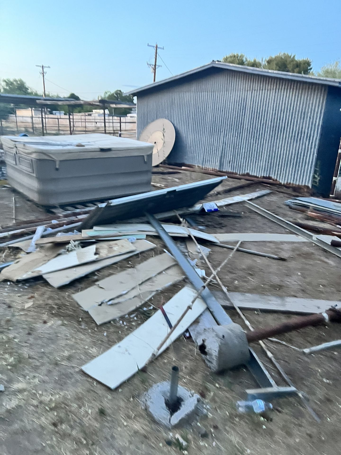 Free construction materials and metal scrap