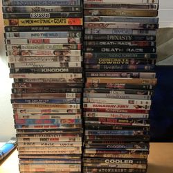 80 Mixed used dvd movie lot