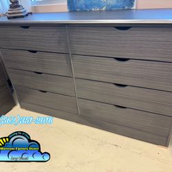 Kathy 8 Drawer Dresser Grey 