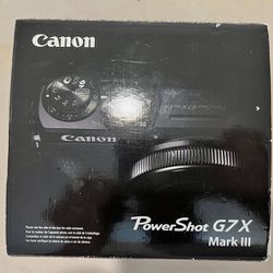 Canon Powershot G7x Mark iii