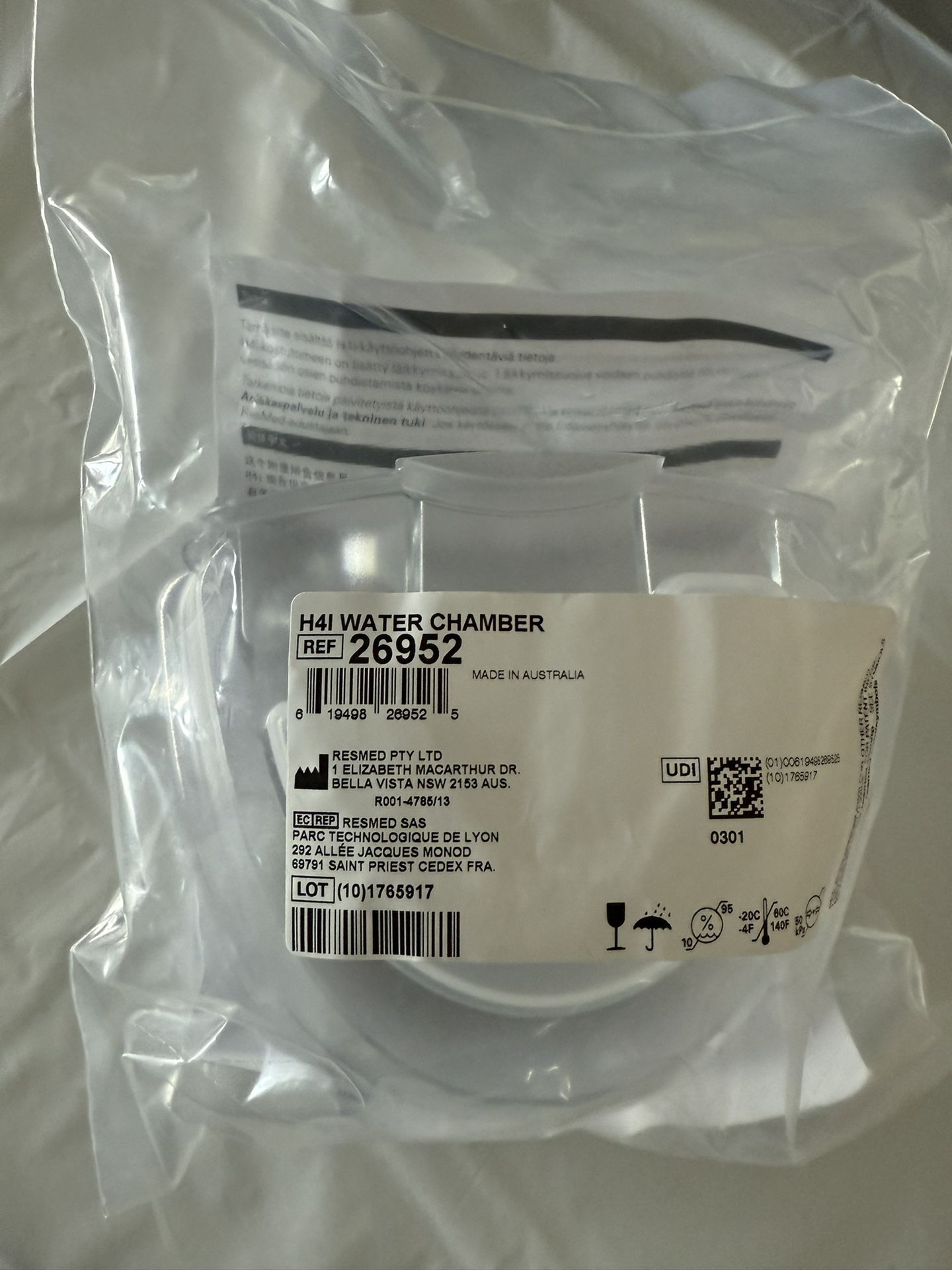 Cpap Resmed II Water Chambers And Face Mask