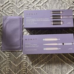 Monat Curling Iron Blowout Brush Set