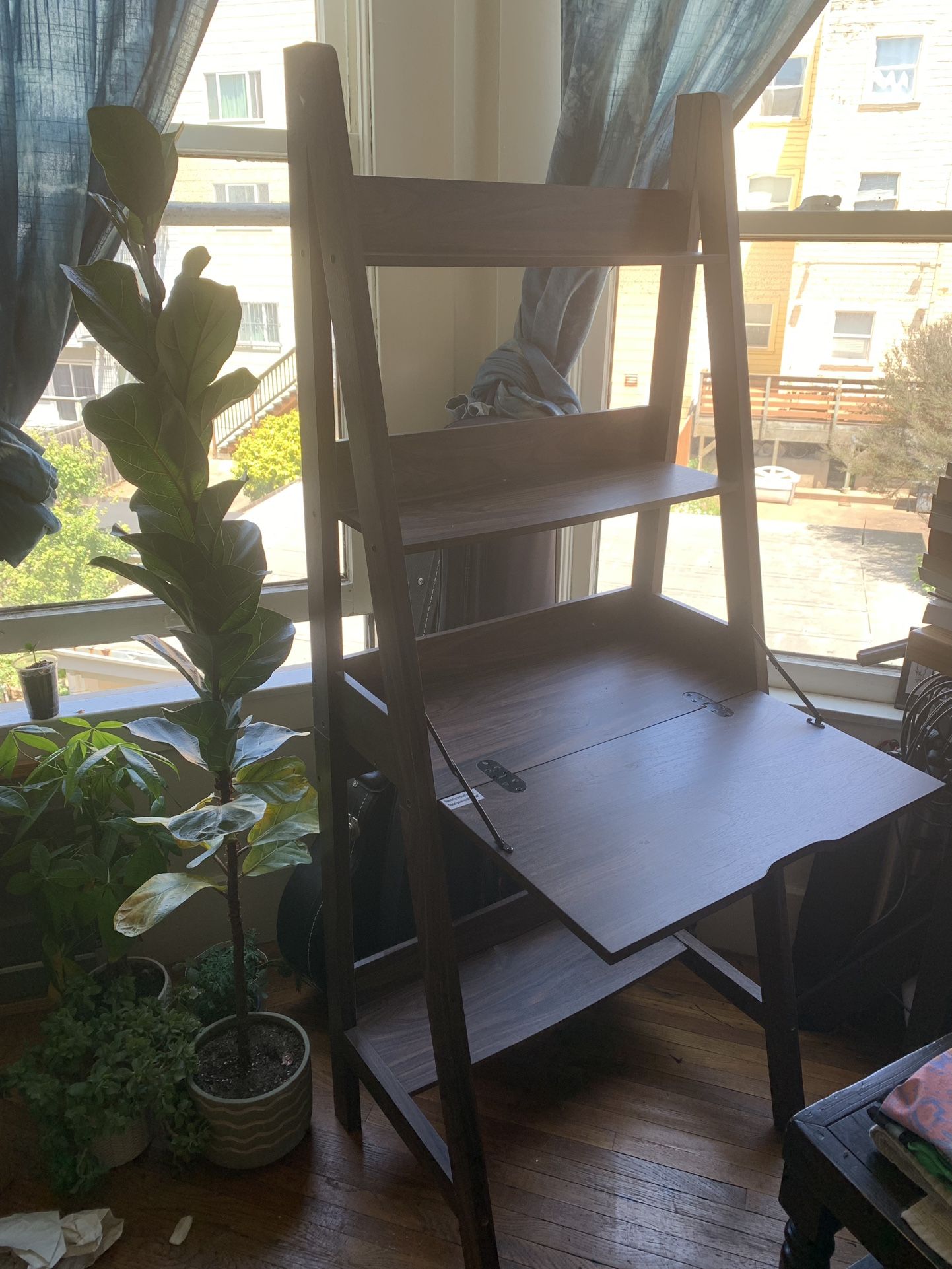 Brown Ladder Book Shelf