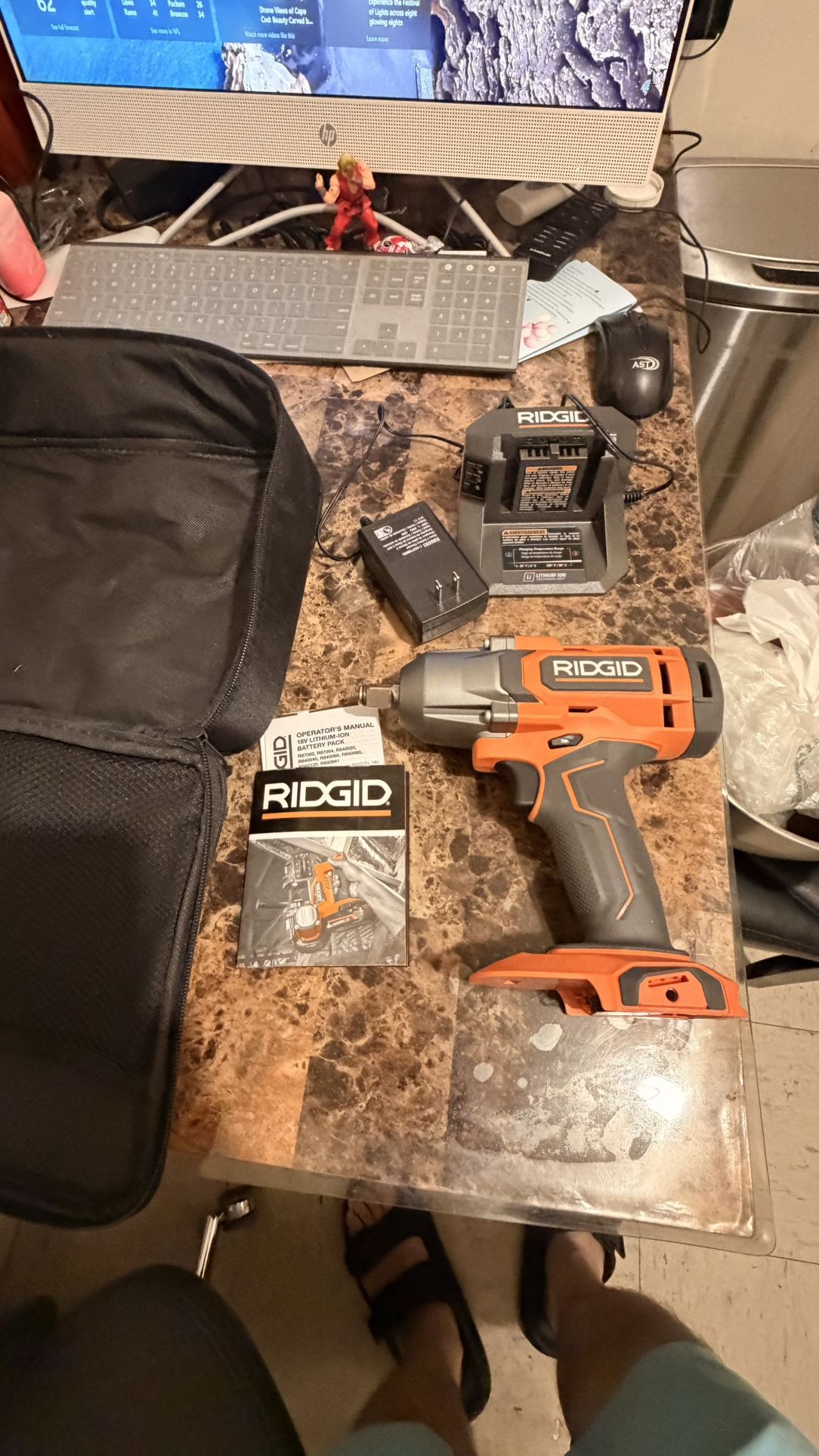 🧲Impact Wrench 1/2” 3 Velocidades Nuevo Incluye Solo Cargador y Estuche!