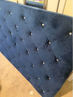 Velvet King headboard