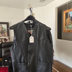 Leather Vest By Route 66