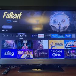 Sony Bravia 46” TV with Amazon Fire Stick