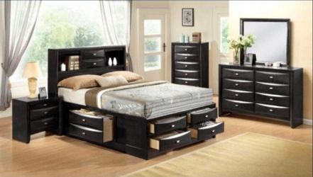 Brand New 5pc Bedroom Set For $1599 Without Mattress $1799 With Mattress 