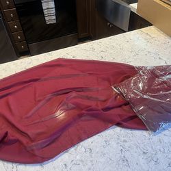 2-Piece Burgundy Arch Fabric