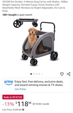 vevor pet stroller