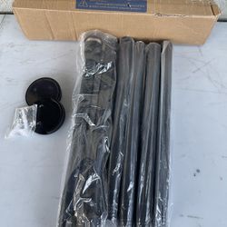 Heavy Duty Shower Curtain Rod - 42 to 60" Adjustable,3-In-1 Installation (No Drilling, Adhesive Or Screw In Mount),Non-Slip Rust-Resistance Tension Ro