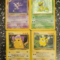 Vintage Base Set Pokemon Cards 