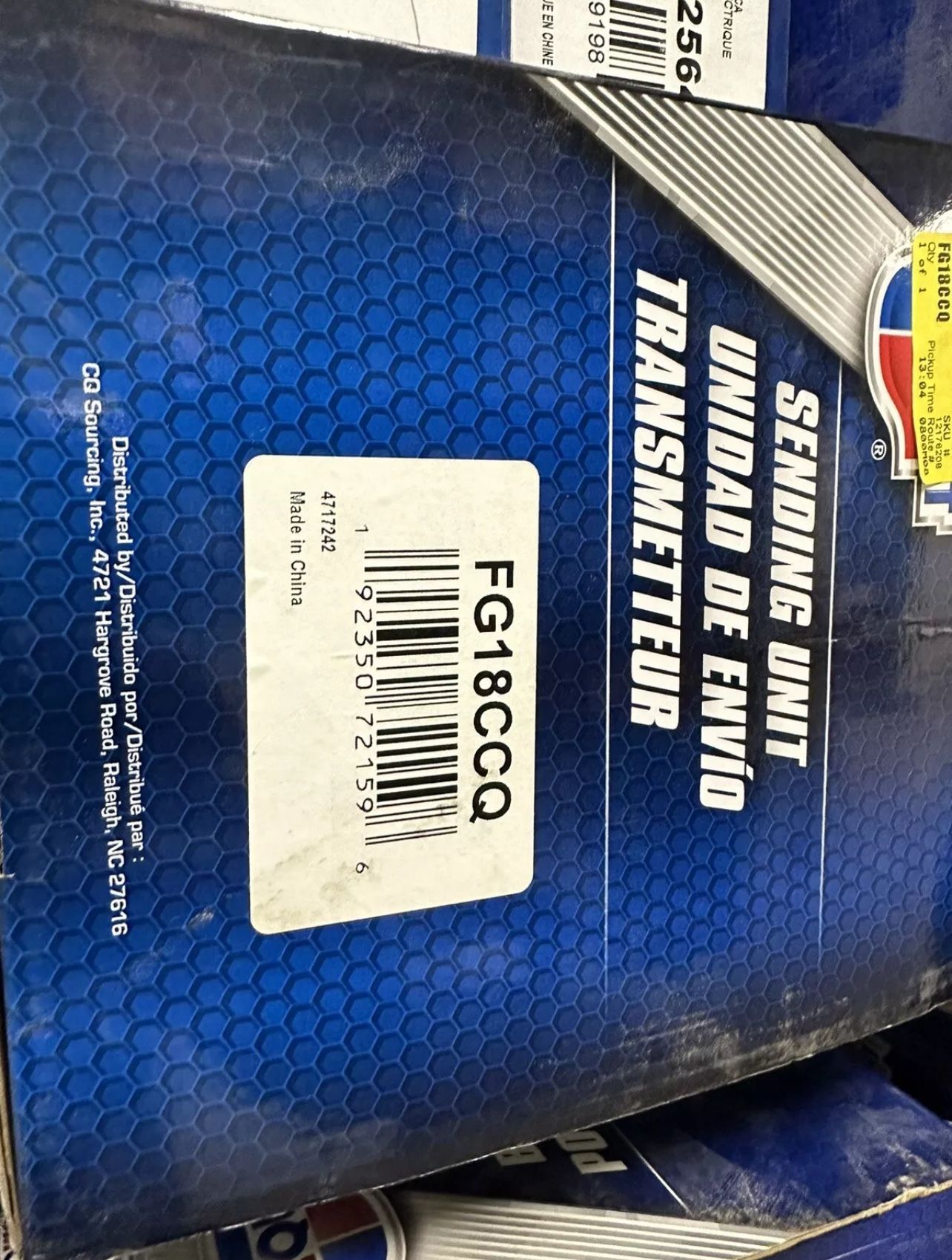 CARQUEST GMC Fuel Pump New FG18CCQ