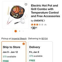 Ovente Hot Pot Grill