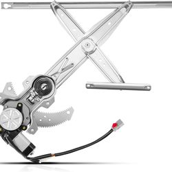 Front Driver Side Power Window Regulator With 4-Pin Motor Assembly for Honda Civic 1996~2000, 2-Door Coupe/Hatchback