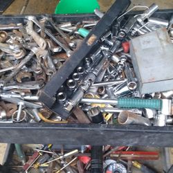 Lot Of Miscellaneous Tools With Rolling Cart