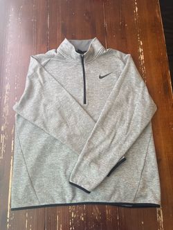 Nike Light Gray Quarter-Zip Performance Pullover