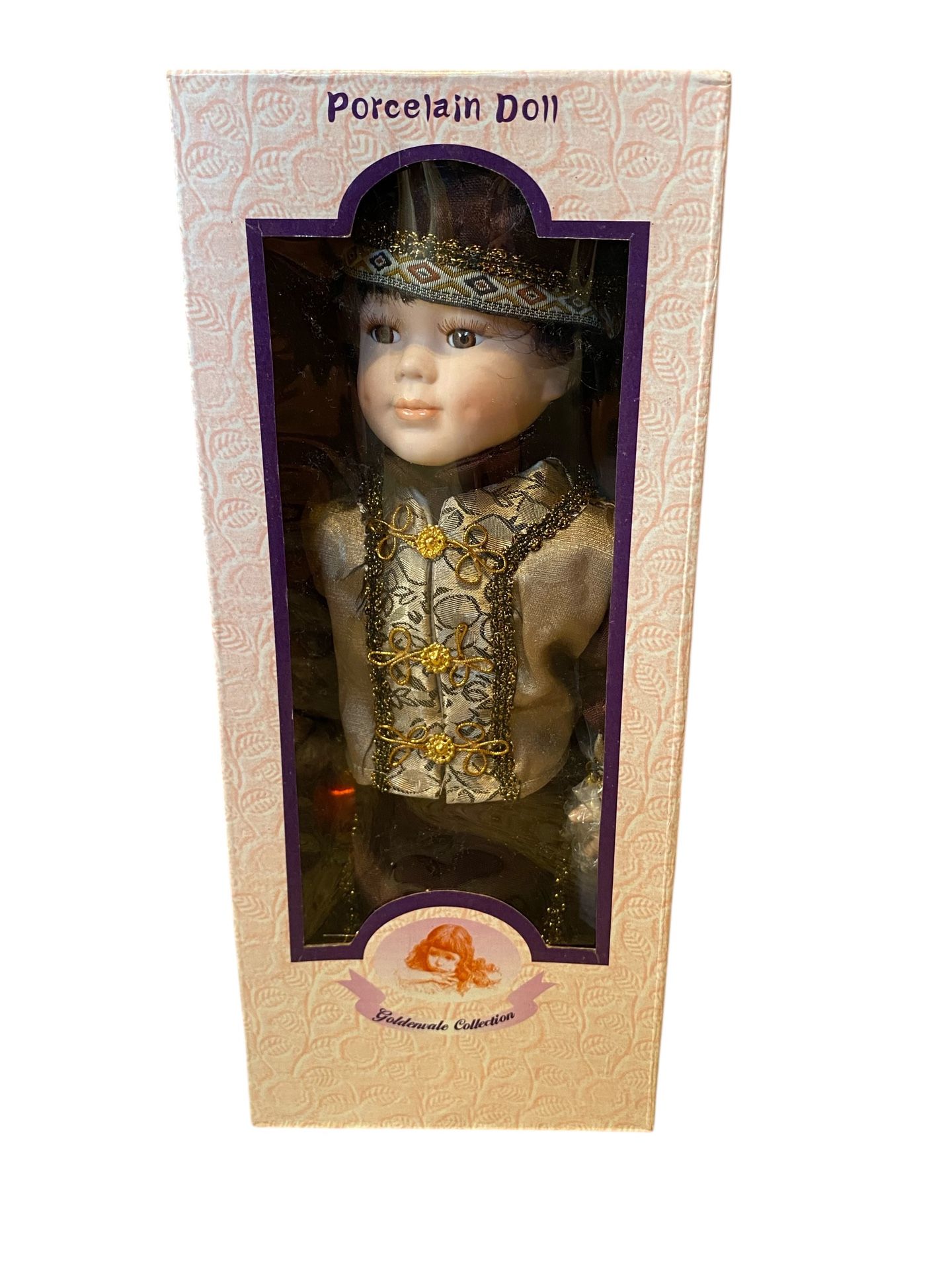 Goldenvale Collection Chinese Boy "Boris" Porcelain Doll 12"